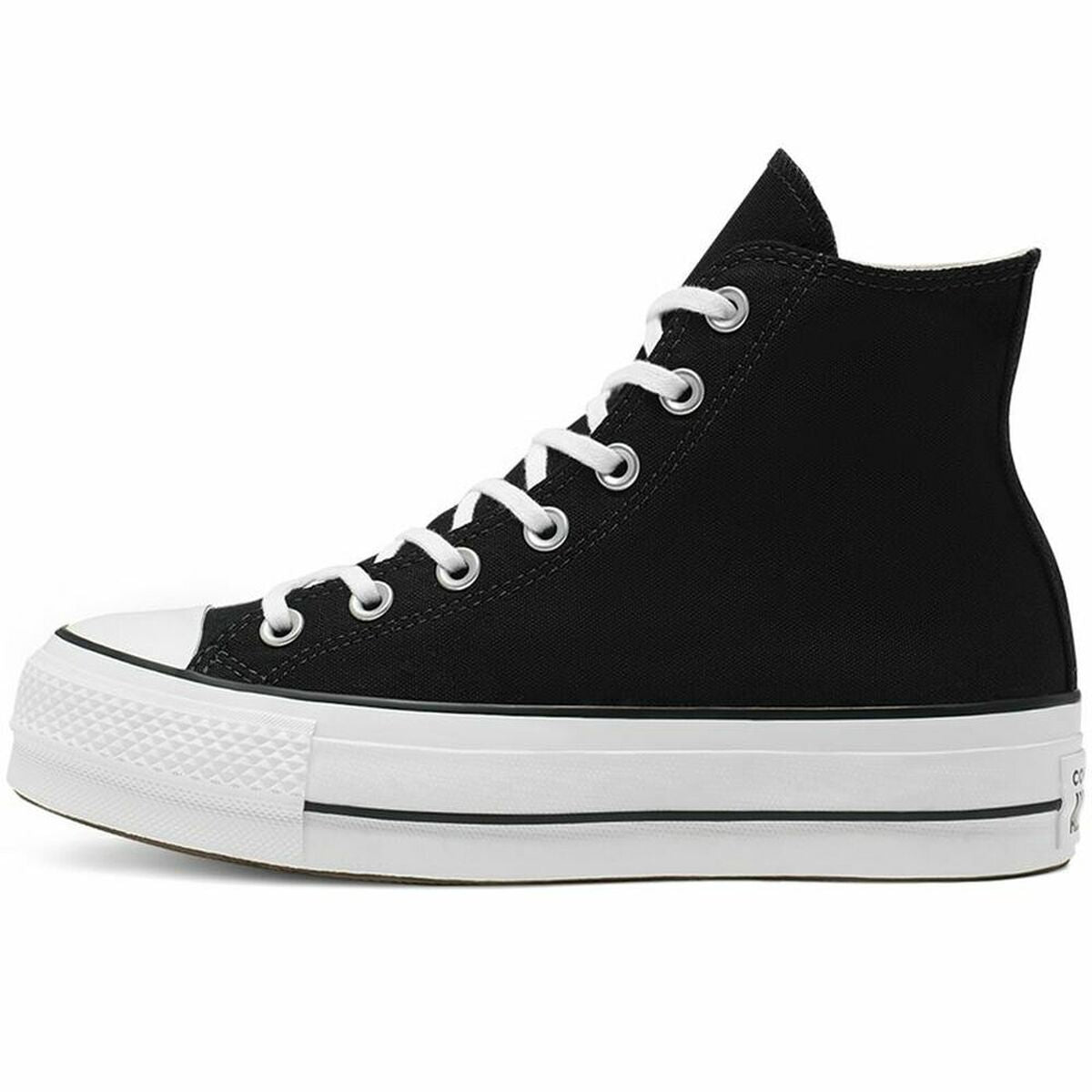 Naisten rennot kävelykengät Converse All Star Platform High Top Musta