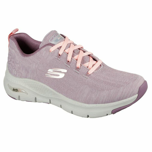 Naisten lenkkikengät Skechers Arch Fit Comfy Wave Vaaleanpunainen