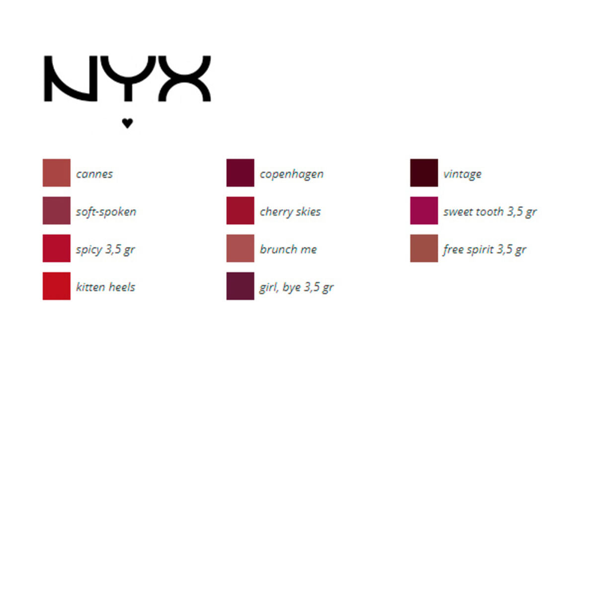 Huulten rajauskynä Suede NYX (3,5 g) 3,5 g