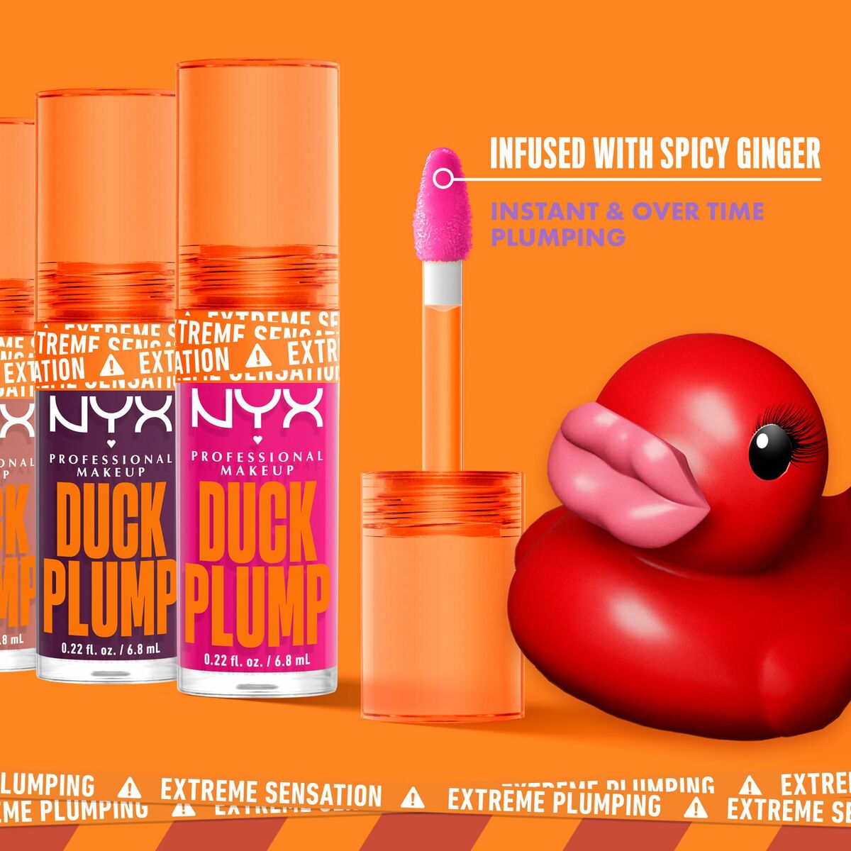 Huulikiilto NYX Duck Plump Curly spicy 6,8 ml