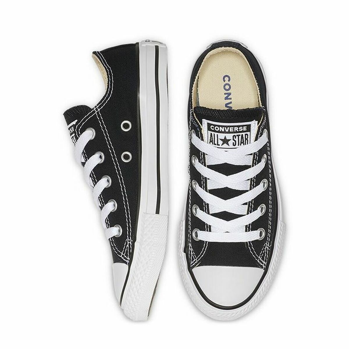 Lasten rennot kävelykengät Converse All Star Classic Low Musta