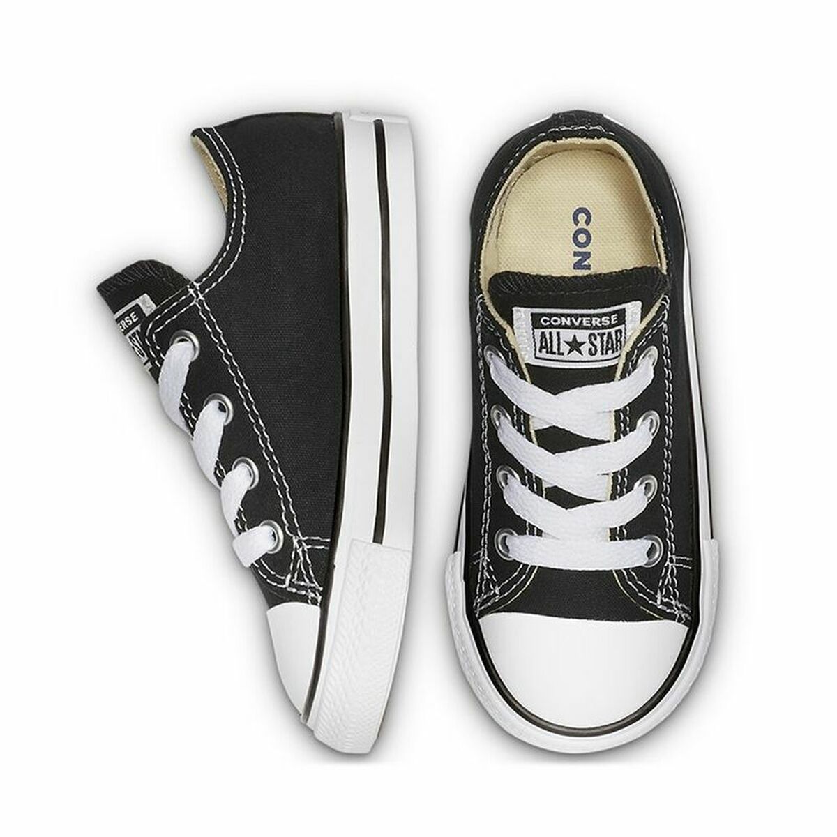 Lasten rennot kävelykengät Converse All Star Classic Low Musta