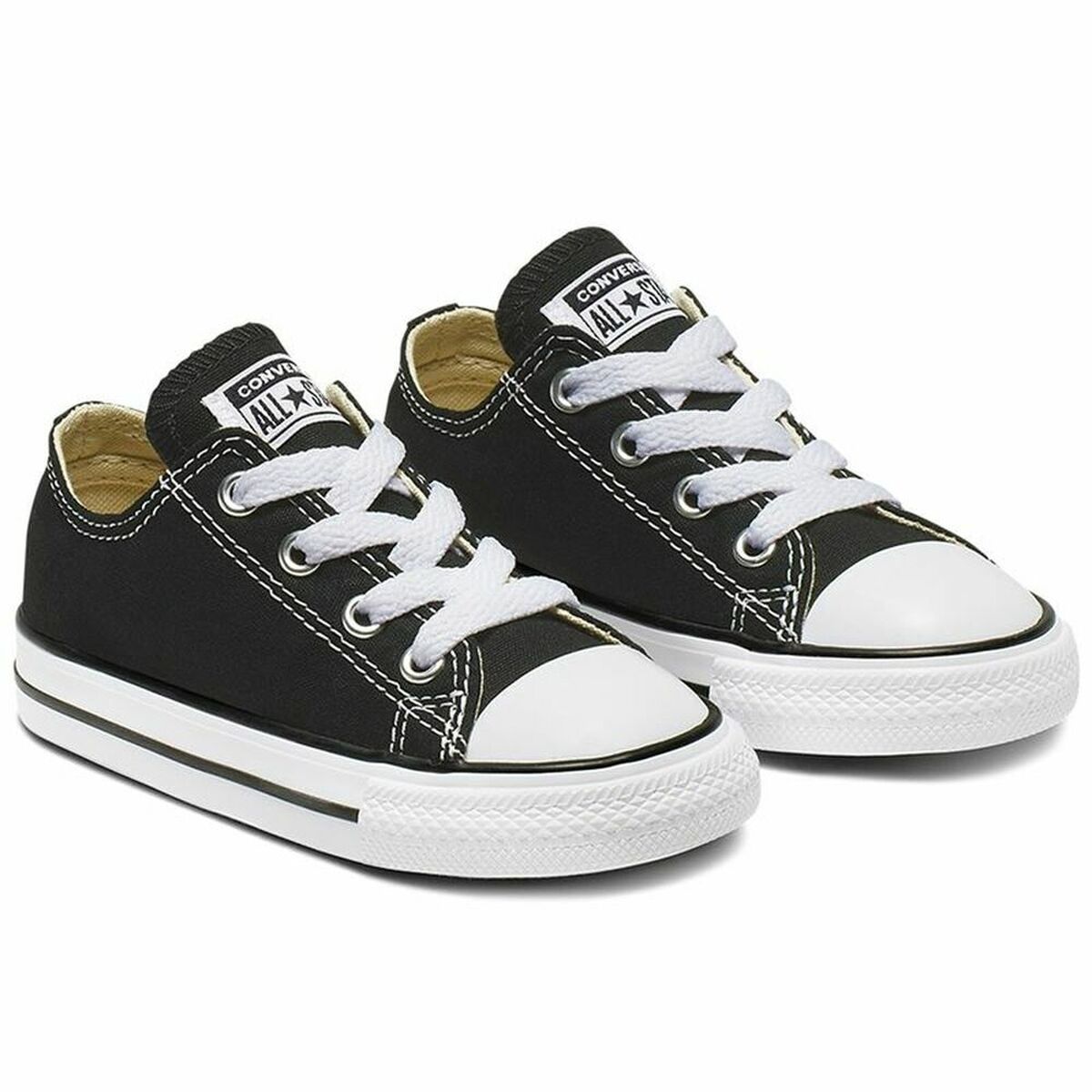 Lasten rennot kävelykengät Converse All Star Classic Low Musta