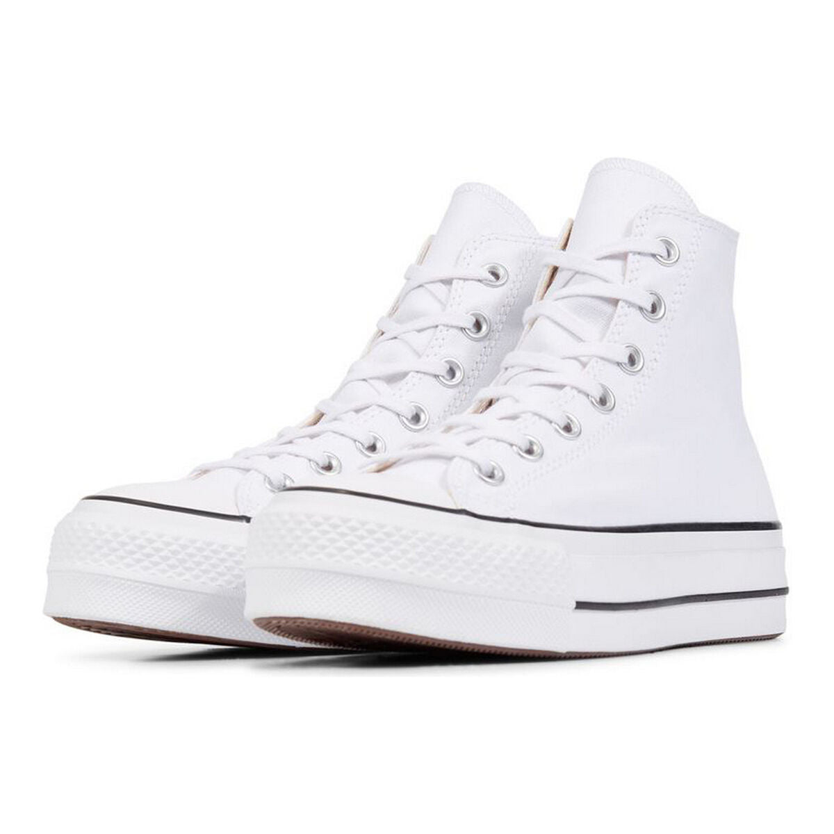 Naisten rennot kävelykengät Converse All Star Platform High Top Valkoinen