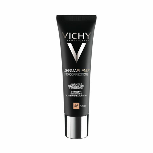 ፈሳሽ ሜካፕ ፕሪመር Vichy Dermablend 3D ማስተካከያ 45-ወርቅ (30 ሚሊ ሊትር)