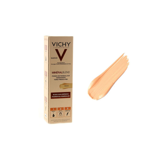 Nestemäinen meikin pohjustusaine Vichy Mineral Blend Keskitumma sävy 30 ml