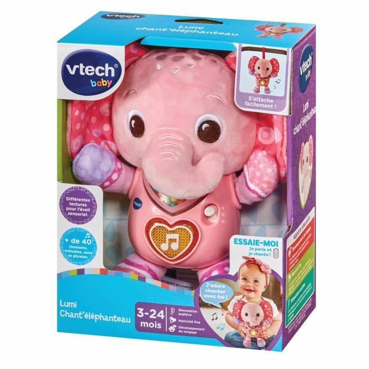 Opetuspeli Vtech Baby Lumi Chan t ´éléphaunteau (FR)