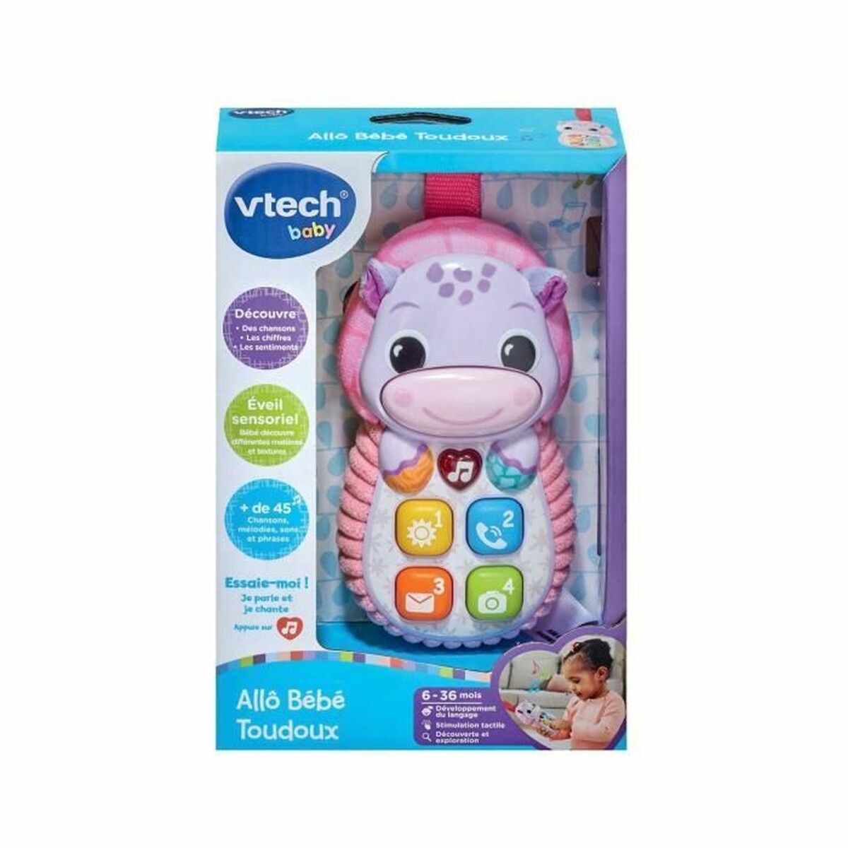 Opetuspeli Vtech Baby Allô Bébé Todoux (FR) Pinkki