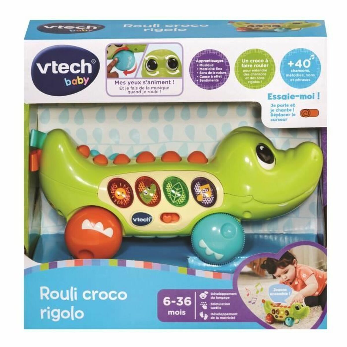 Opetuspeli Vtech Baby Rouli Croco rigolo (FR)