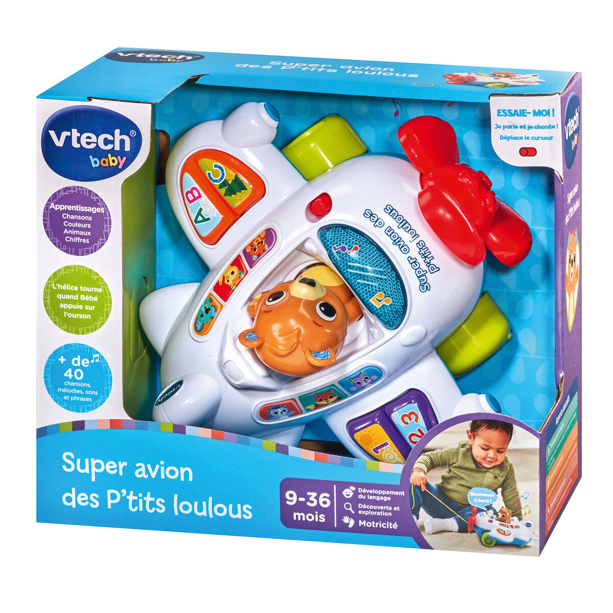 Opetuspeli Vtech Baby Super avion des P´tits Loulous (FR)