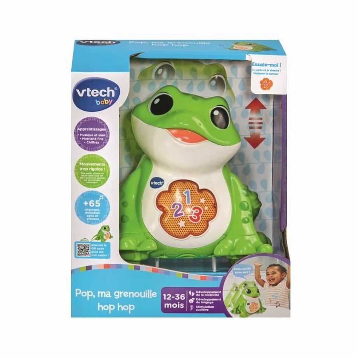 Opetuspeli Vtech Baby Pop, ma grenouille hop hop (FR)