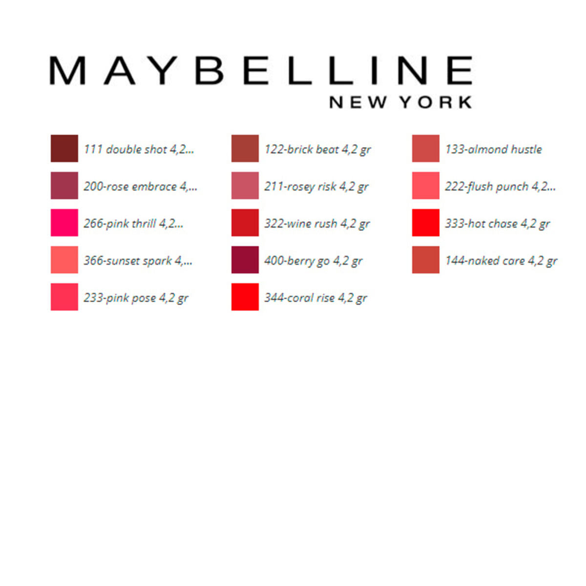 Huulipuna Color Sensational Maybelline (4,2 g)