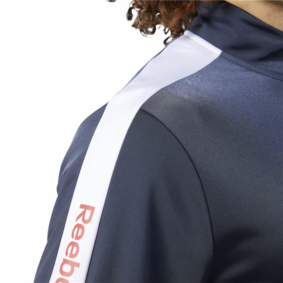 Miesten urheilutakki Reebok Essentials Linear Logo Tummansininen