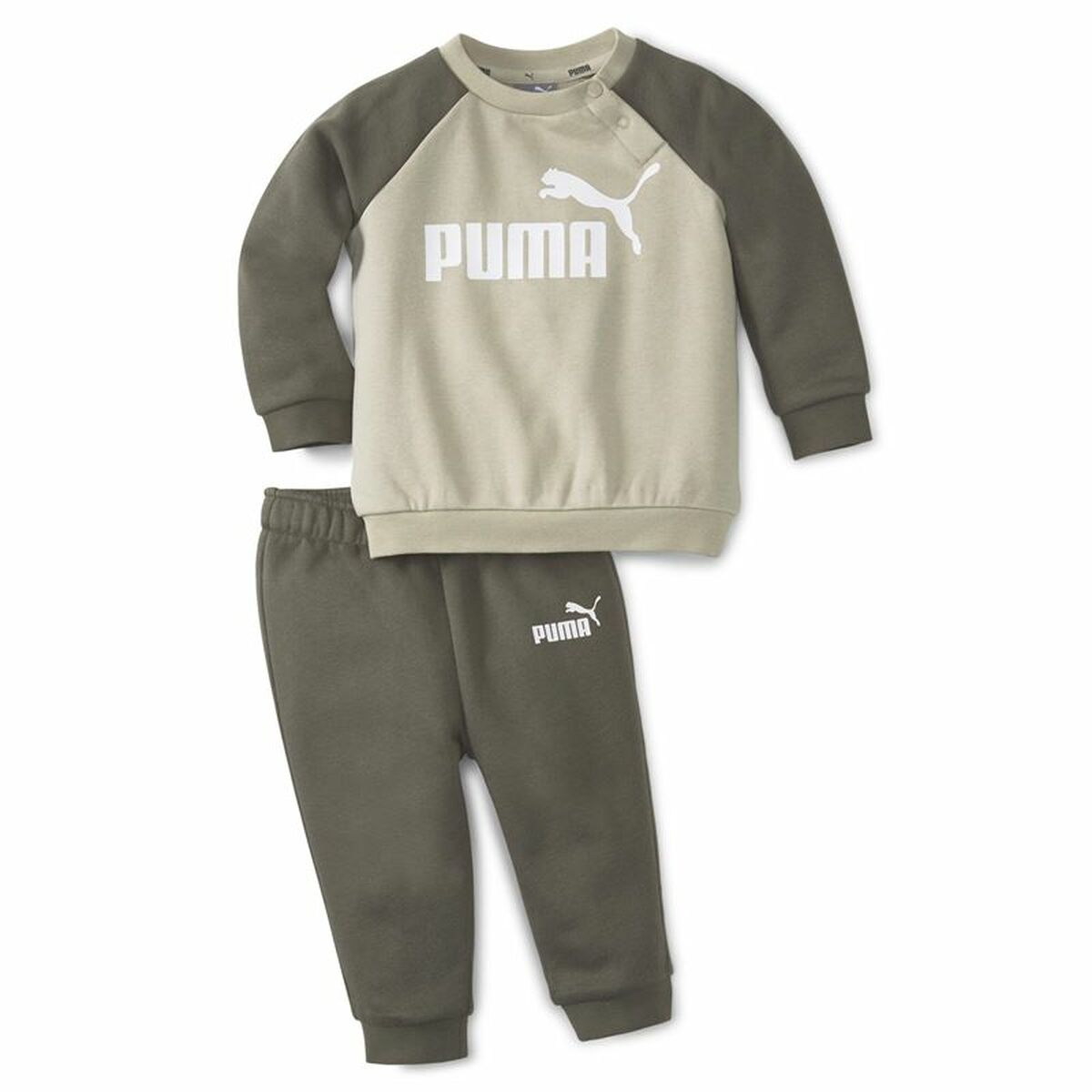 Naisten verkkapuku Puma Minicats Ess Raglan Khaki