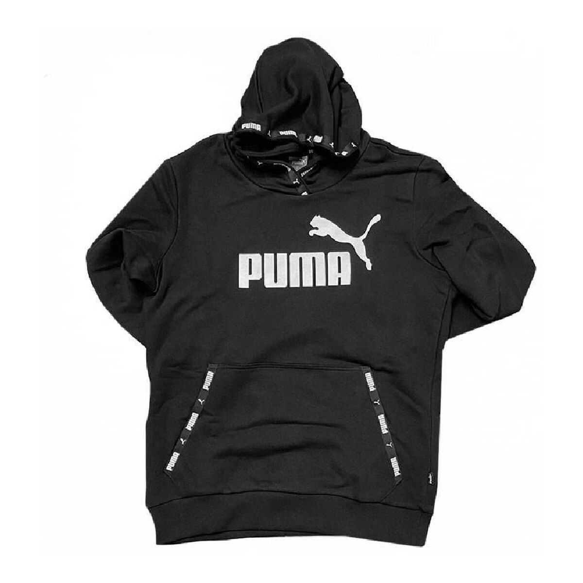 Miesten huputon collegepaita Puma Power Musta