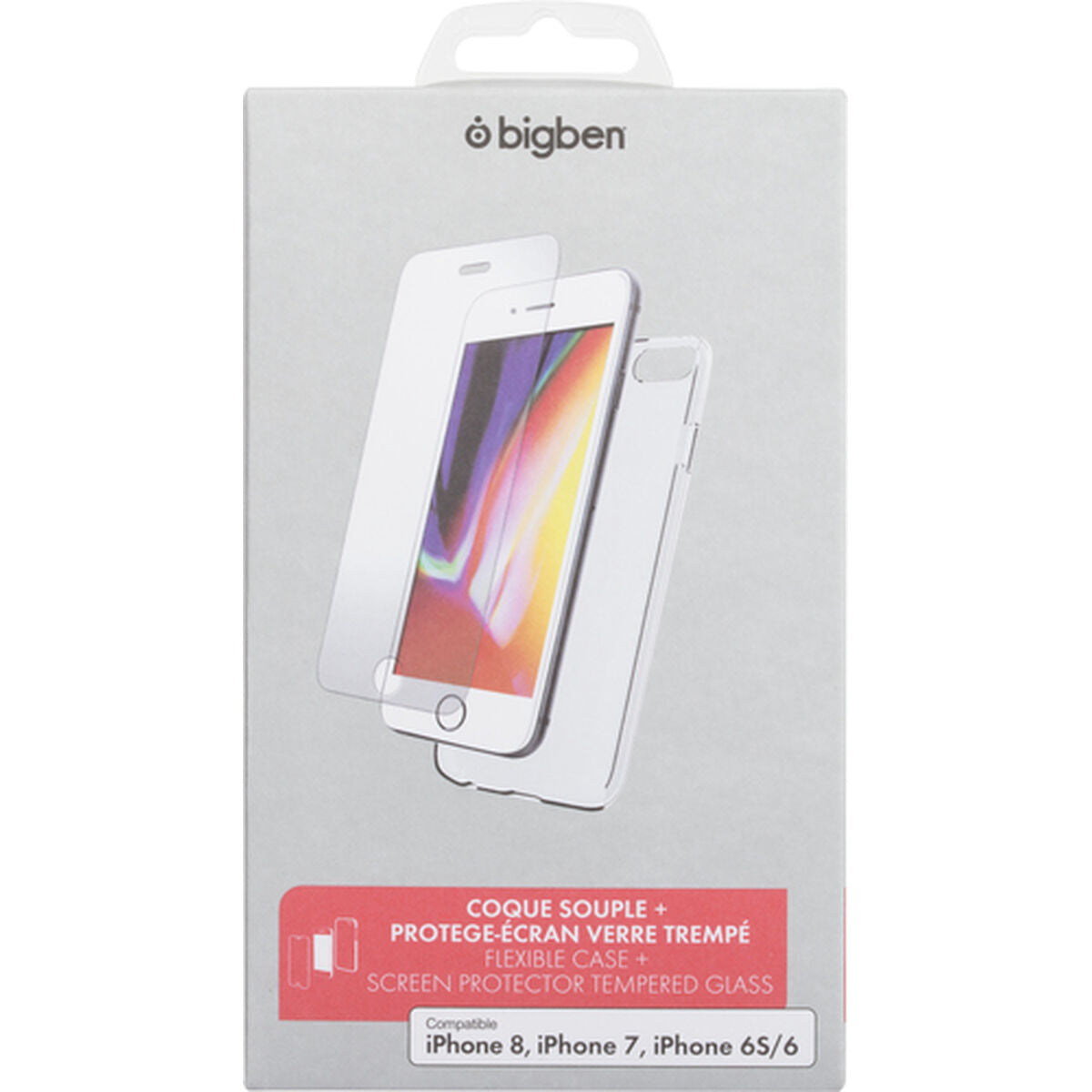 Puhelinsuoja BigBen Connected PACKSILIVTIP7 Läpinäkyvä Apple