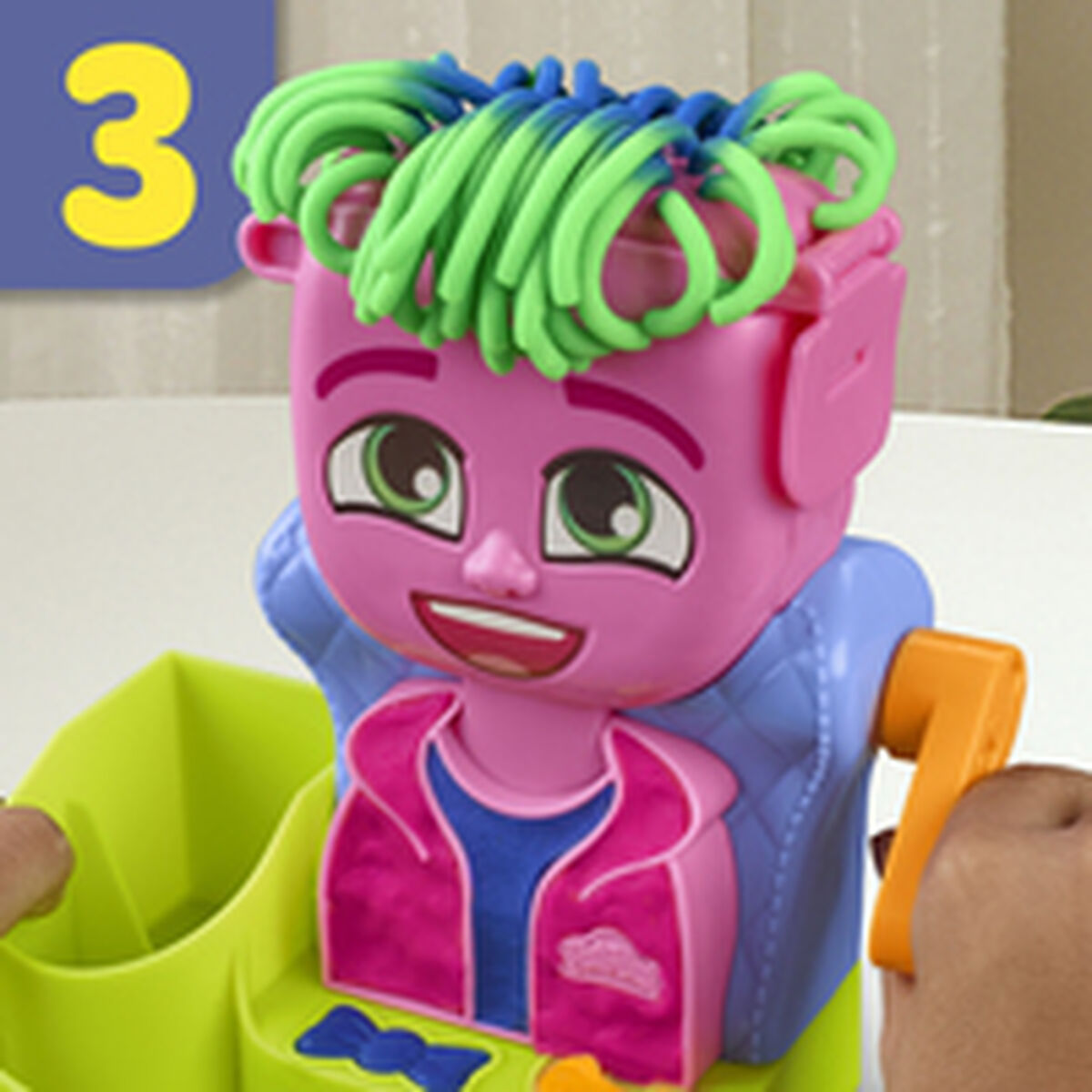 Muovailuvahapeli Hasbro Playdoh Lisätarvikkeet 6 purkkia Hiukset