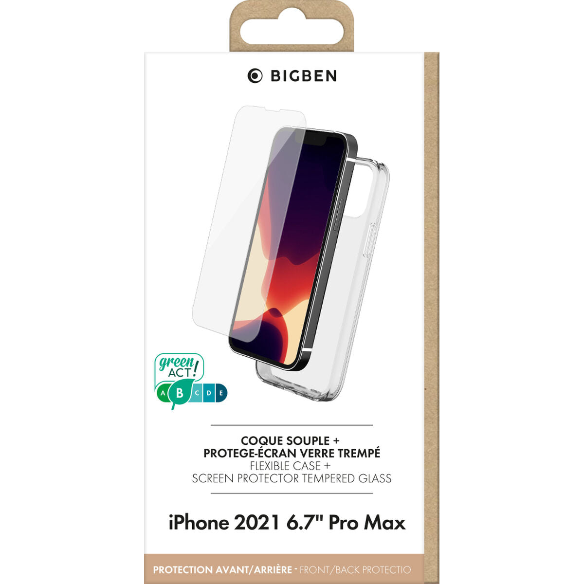 Puhelinsuoja BigBen Connected PACKSILIVTIP1367 Läpinäkyvä Apple iPhone 13 Pro Max