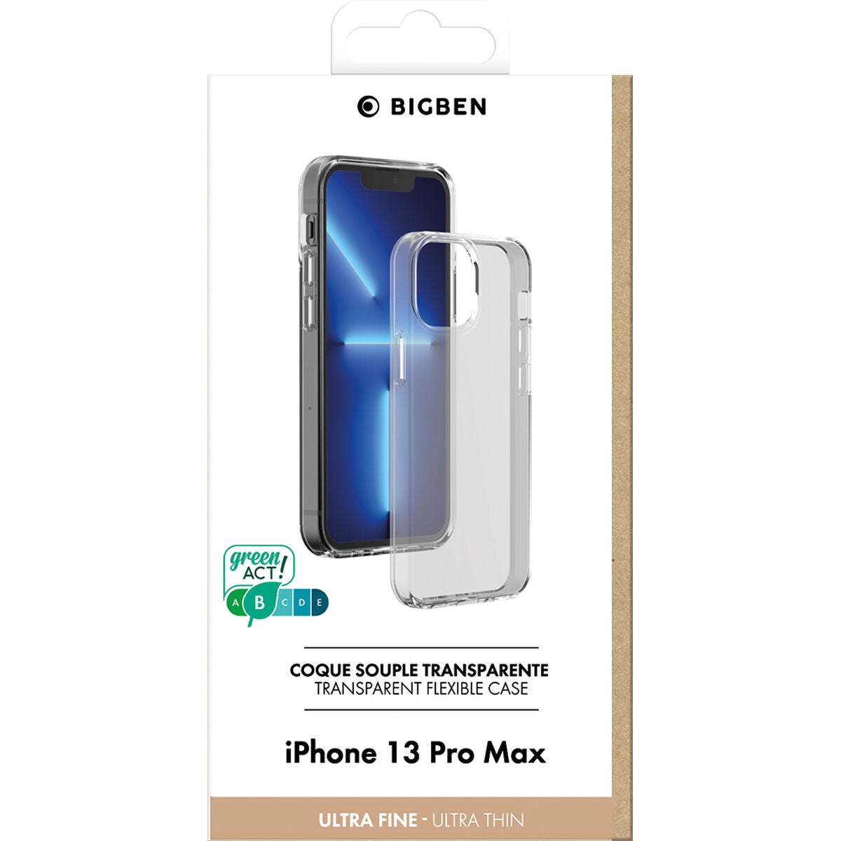 Puhelinsuoja BigBen Connected SILITRANSIP1367 Läpinäkyvä Apple iPhone 13 Pro Max