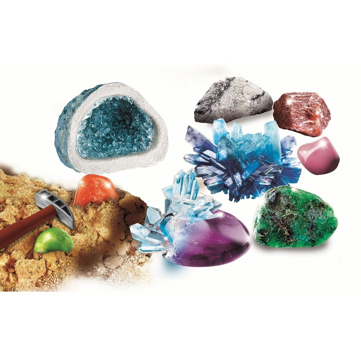 Tiedepeli Clementoni Crystals and Gemstones