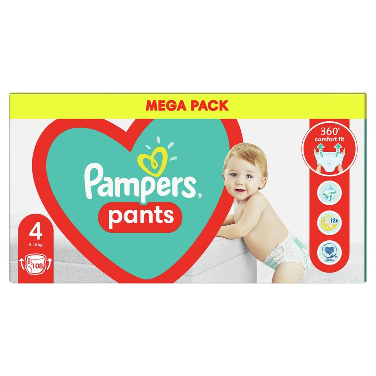 Disposable nappies Pampers Pants 4 (108 Units)