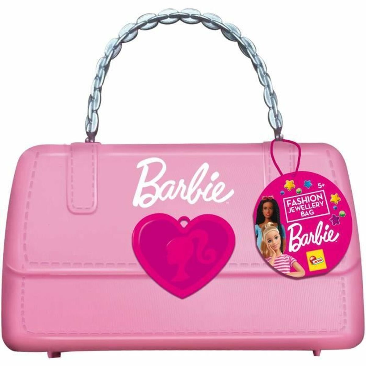 Rannekeaskartelusetti Lisciani Giochi Barbie Fashion jewelry bag Muovinen (12 Kappaletta)