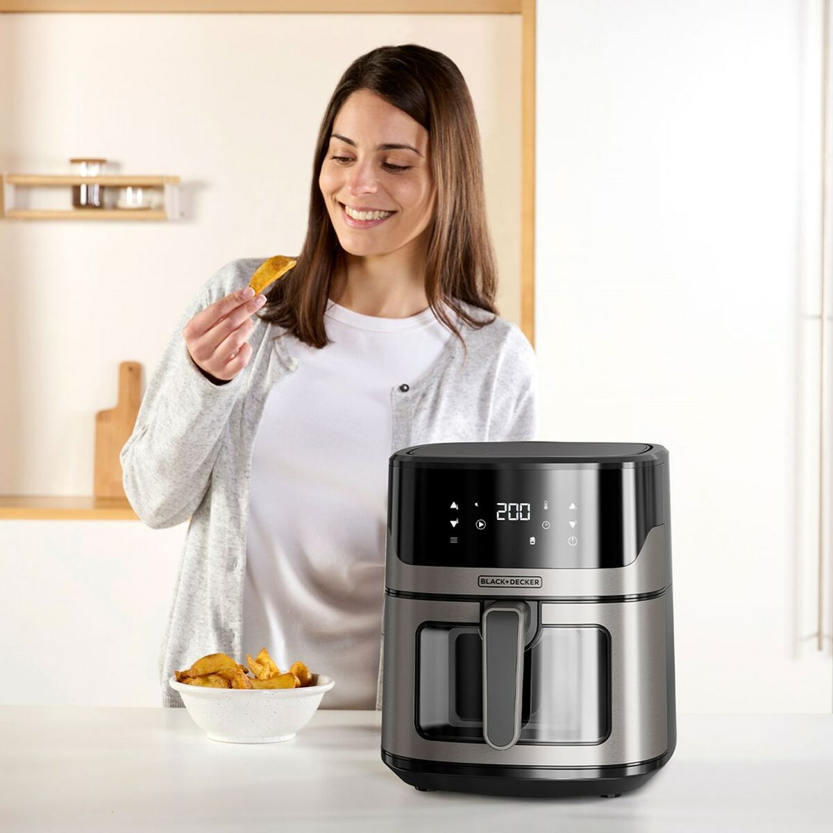 Airfryer Black & Decker BXAF6500E Musta 1600 W