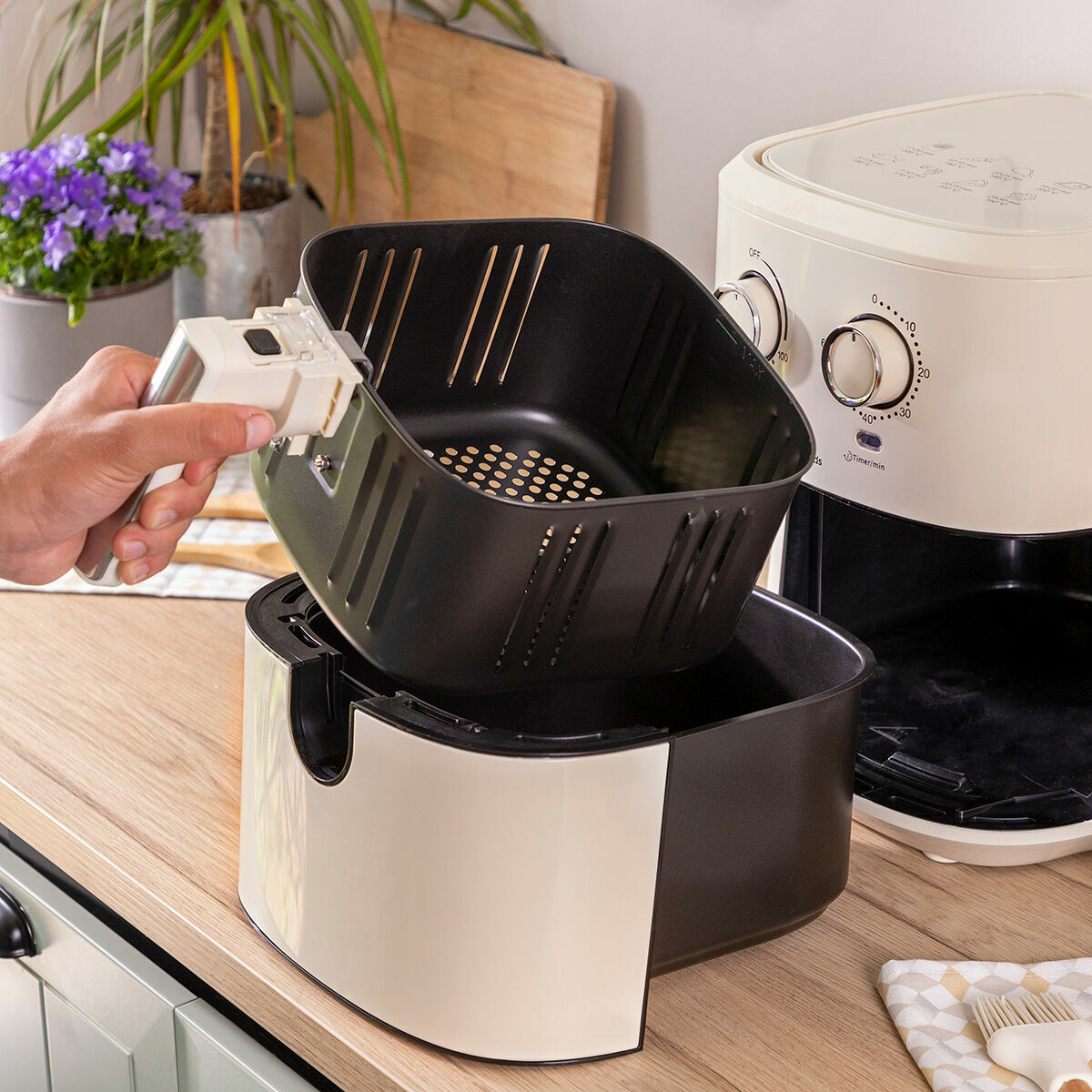 Airfryer InnovaGoods Kerma 5,5 L 1700 W Ruostumaton teräs (Kunnostetut Tuotteet B)