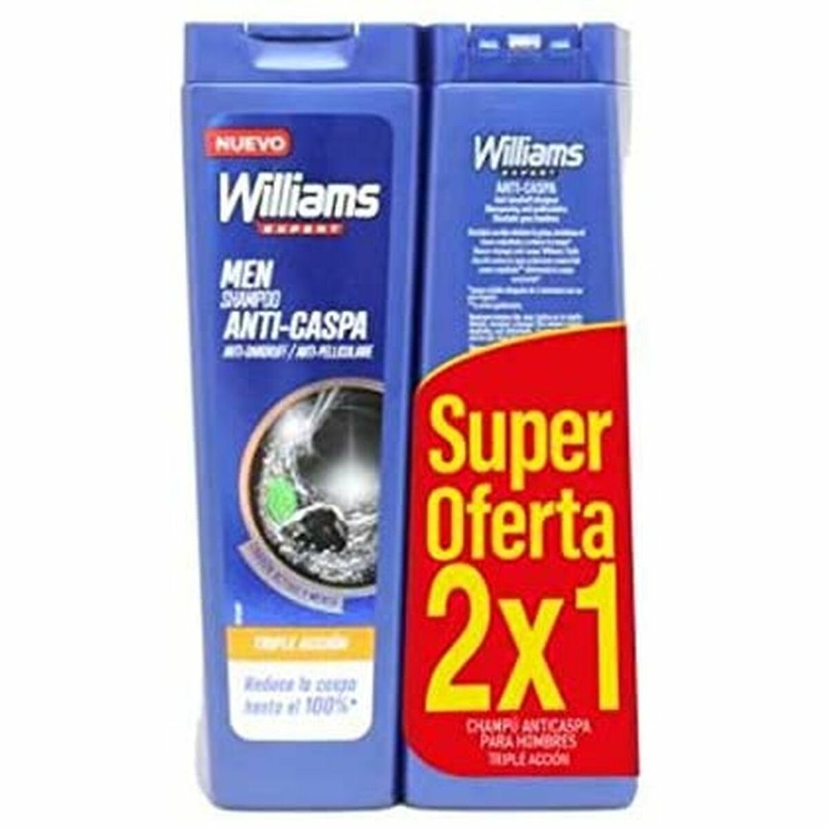 Hilseshampoo Triple Acción Williams (2 uds)