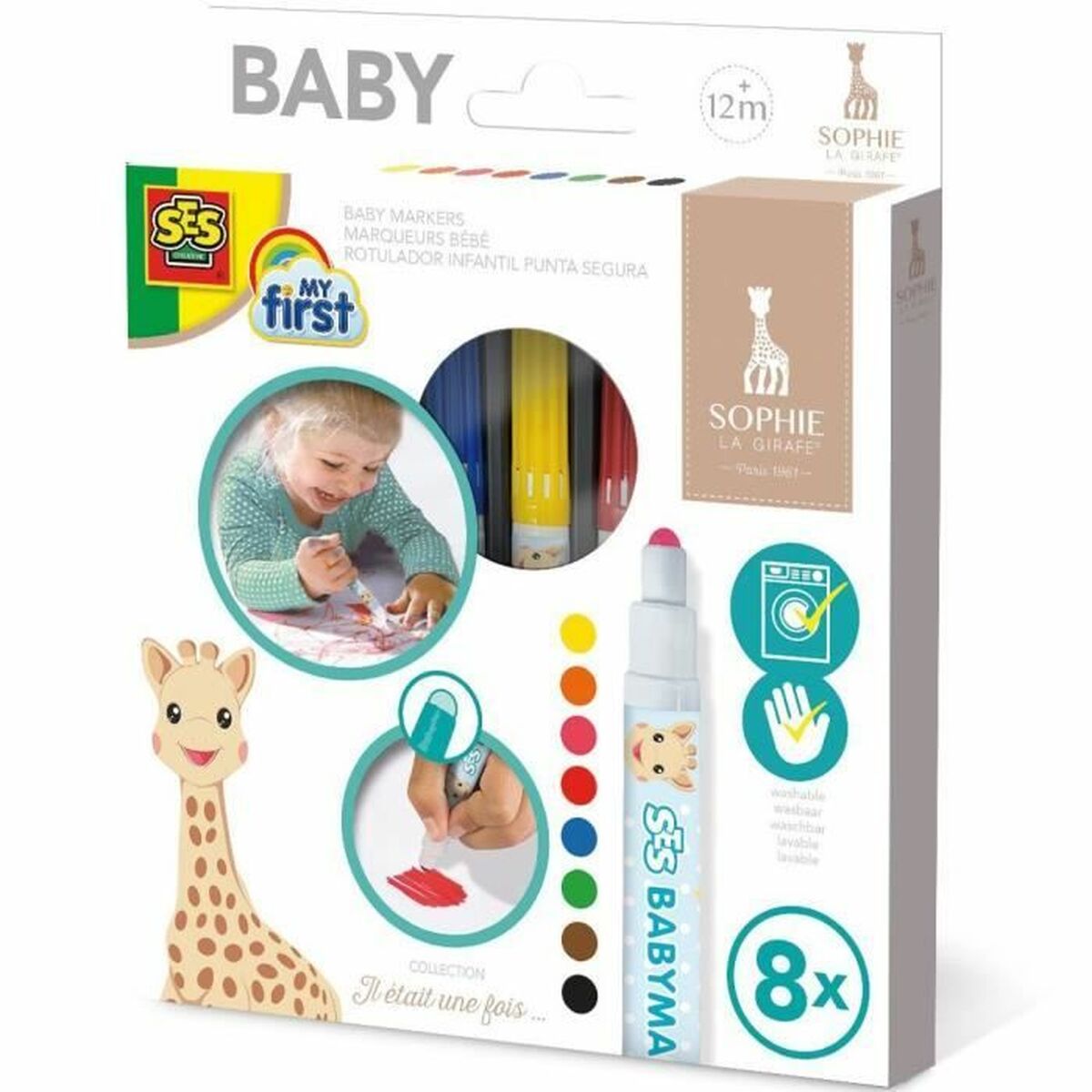 Tussisetti babies SES Creative SOPHIE LA GIRAFE Monivärinen