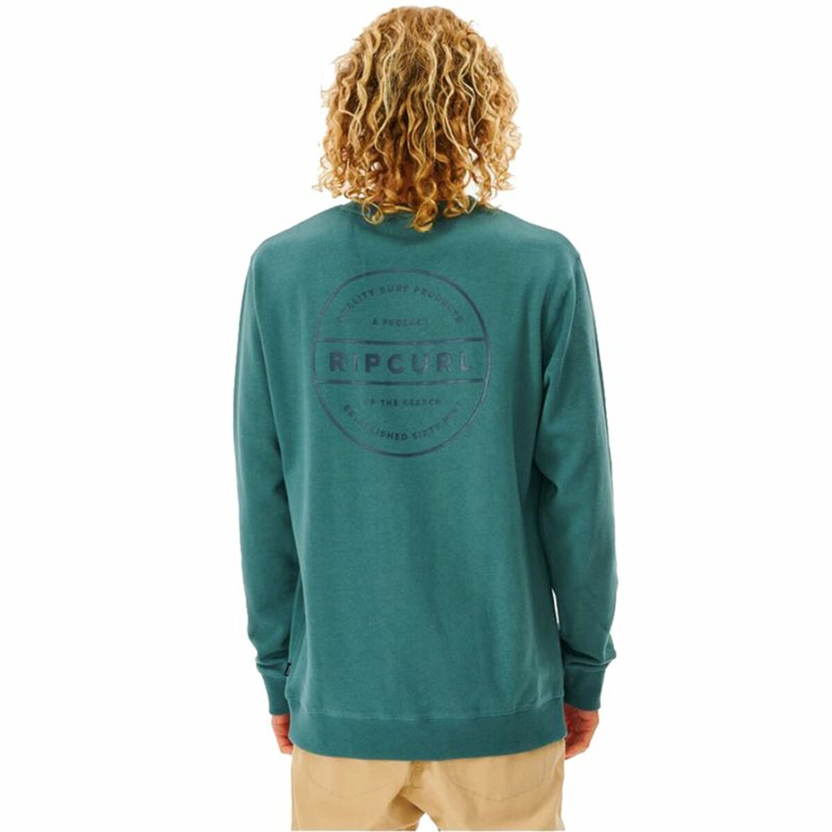 Miesten huputon collegepaita Rip Curl Re Entry Crew Sininen